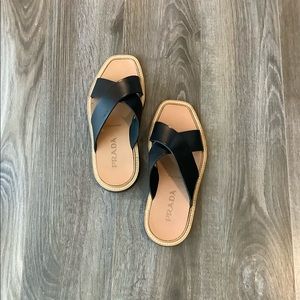 Men Black Prada Sandal